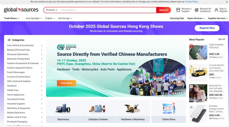 top 20 china sourcing website