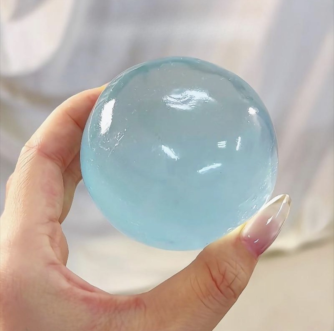 clear stress ball