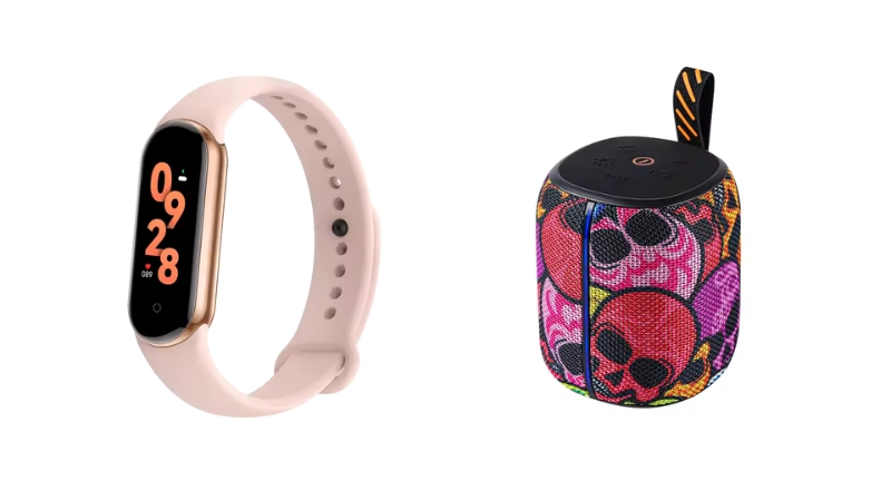 fitness trackers and Bluetooth speakers
