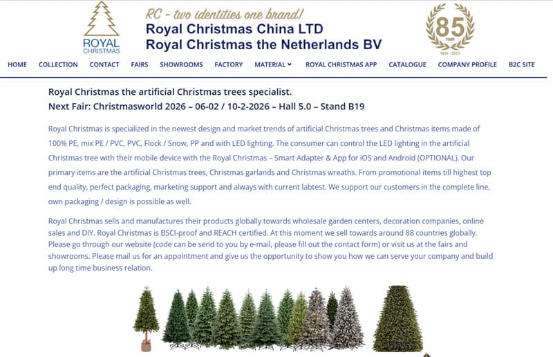Wholesale Christmas tree Manufacturer