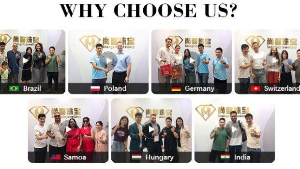 Foshan Shunde Shangxin Jewelry's salesmen and customers' photos