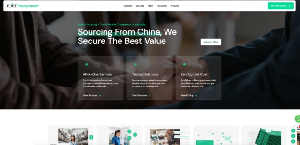 EJET Procurement helps shipping from china