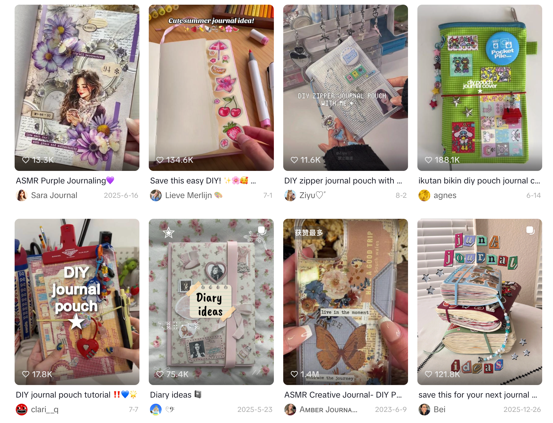 DIY journaling set with stickers, paper and decorative accessories