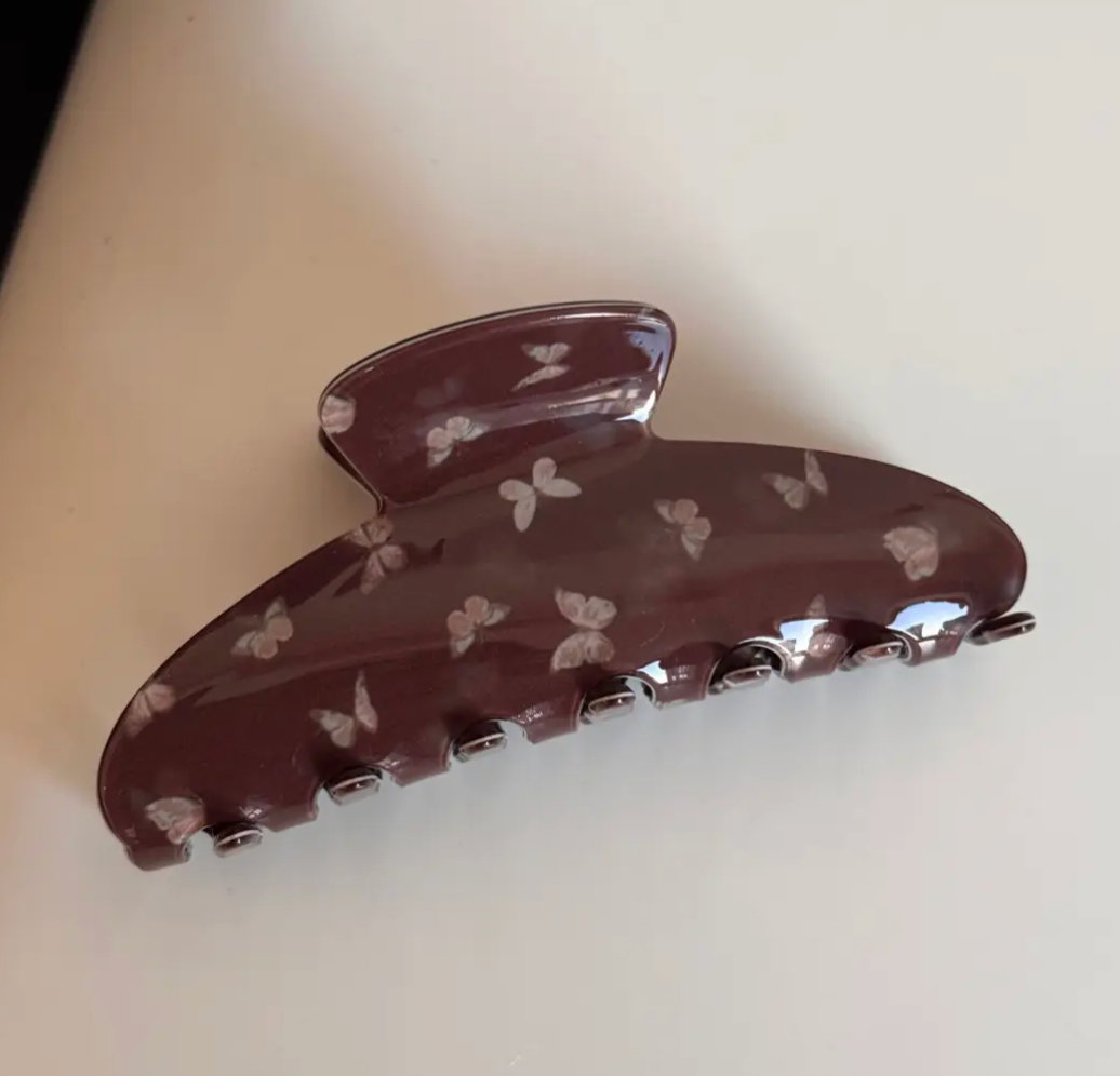 Butterfly Print hair clip