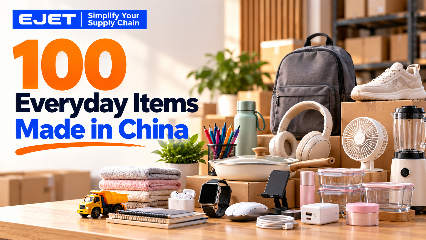 100 Everyday Items Made in China (List by EJET, 2026)