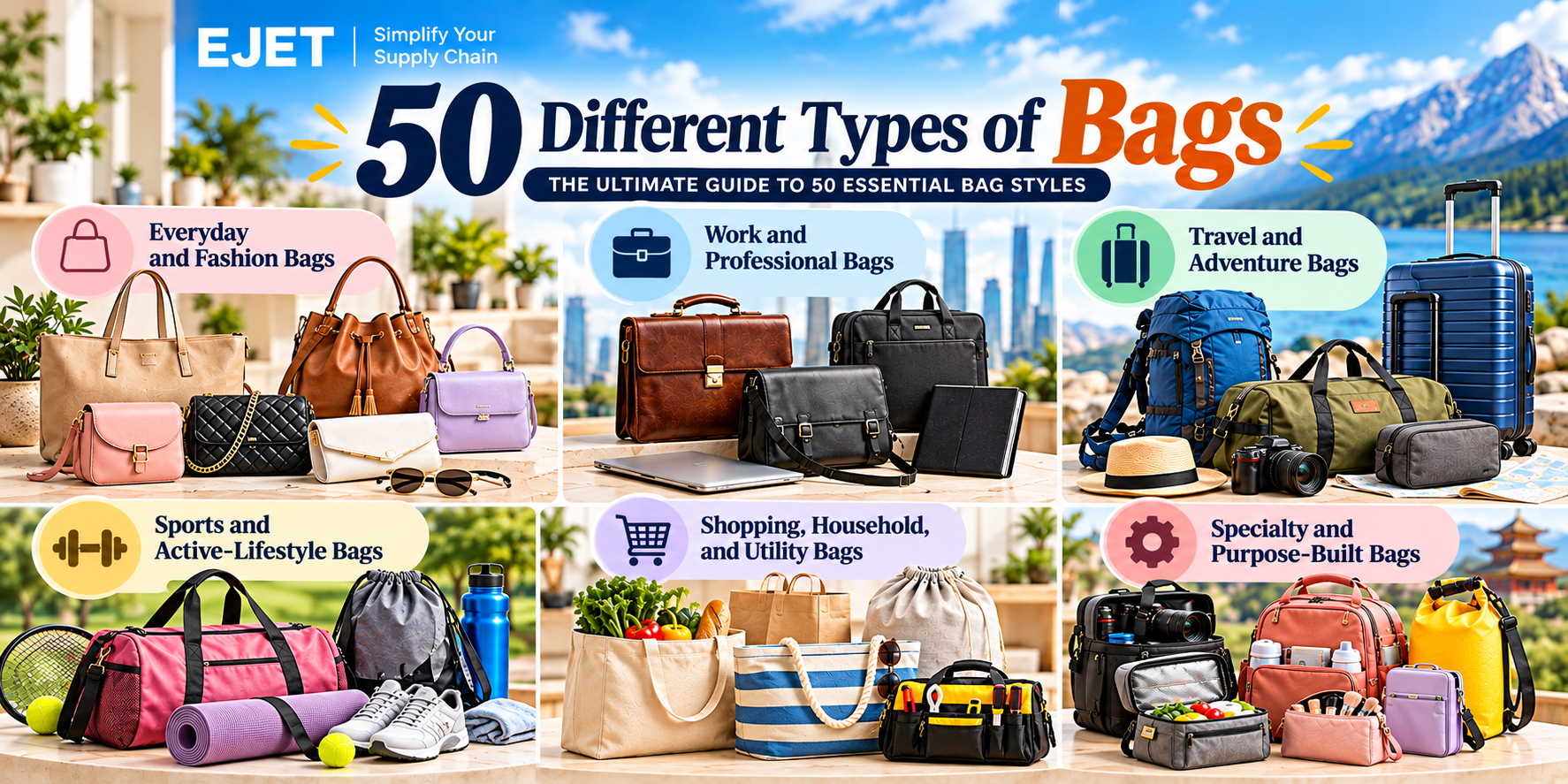 50 Different Types of Bags
