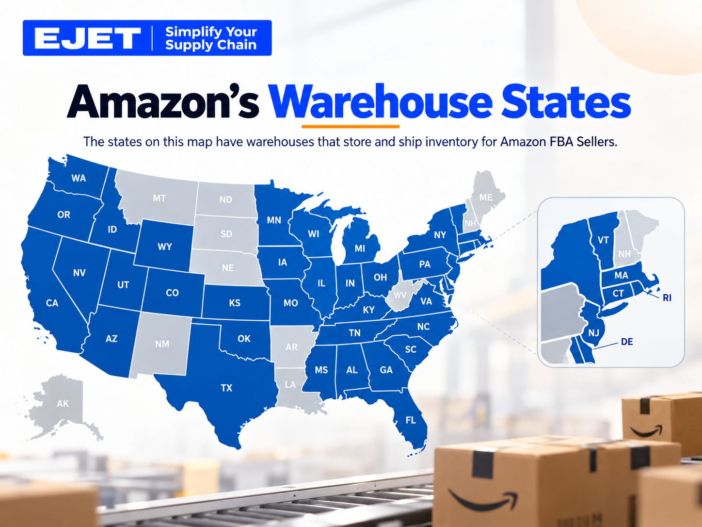 Top 15 Largest Amazon Warehouse Locations in the USA Ranked