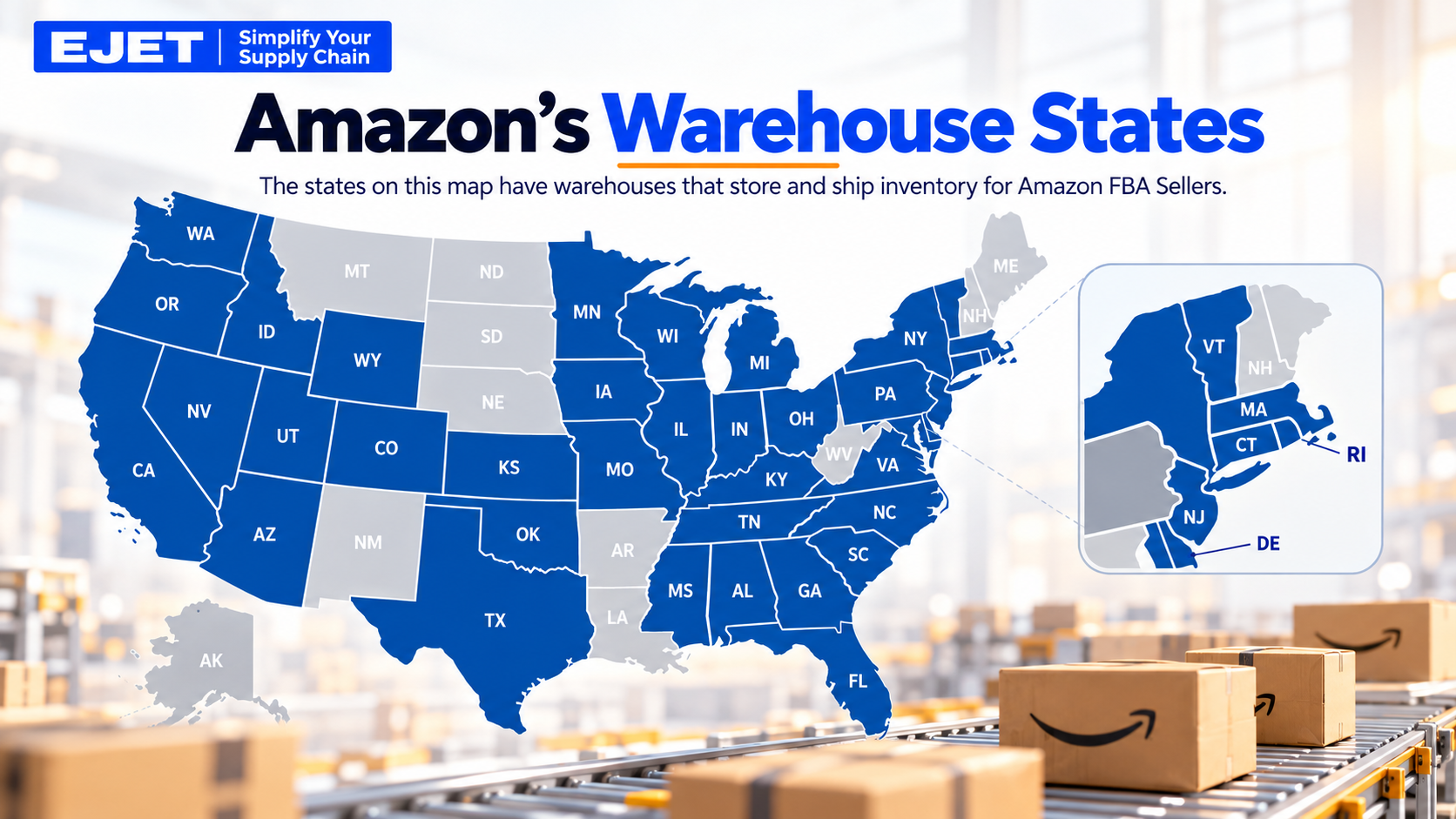 Top 15 Largest Amazon Warehouse Locations in the USA Ranked