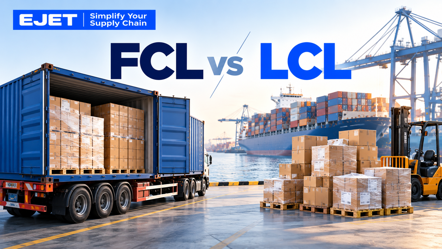 FCL vs LCL Shipping