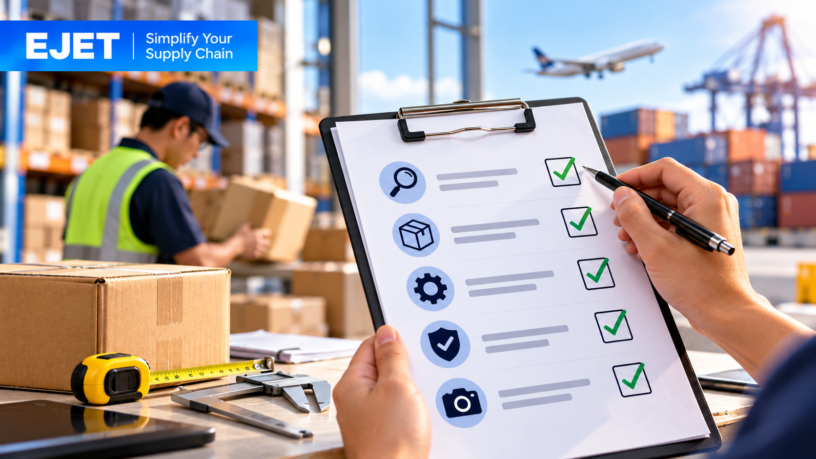 Explore our complete quality control checklist for product inspection, packaging, AQL sampling, defect classification, and manufacturing quality assurance.